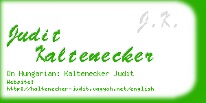 judit kaltenecker business card